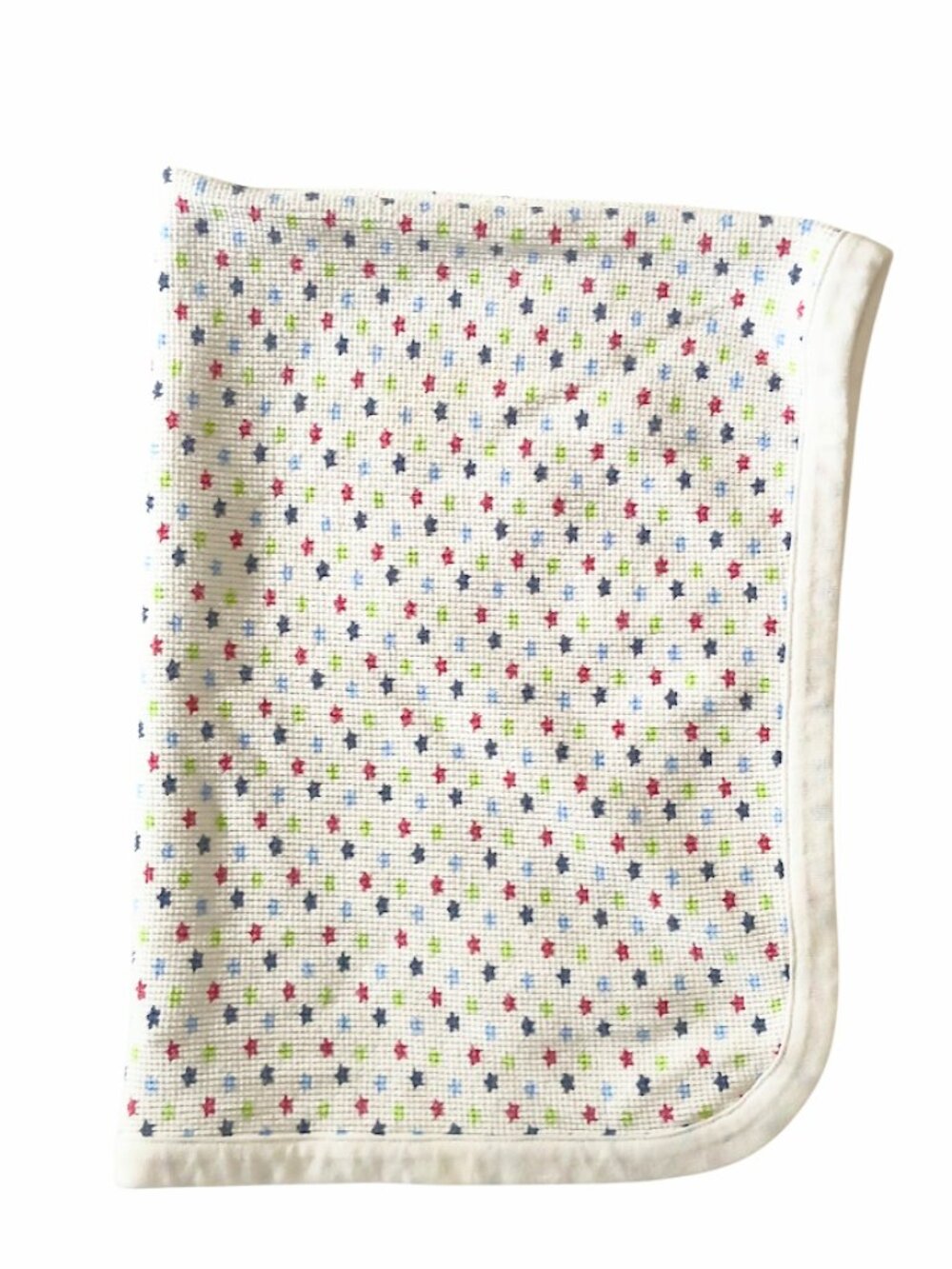 Garanimals Multi Color Stars Thermal Waffle Weave Lovey Security Blanket 21"X31"